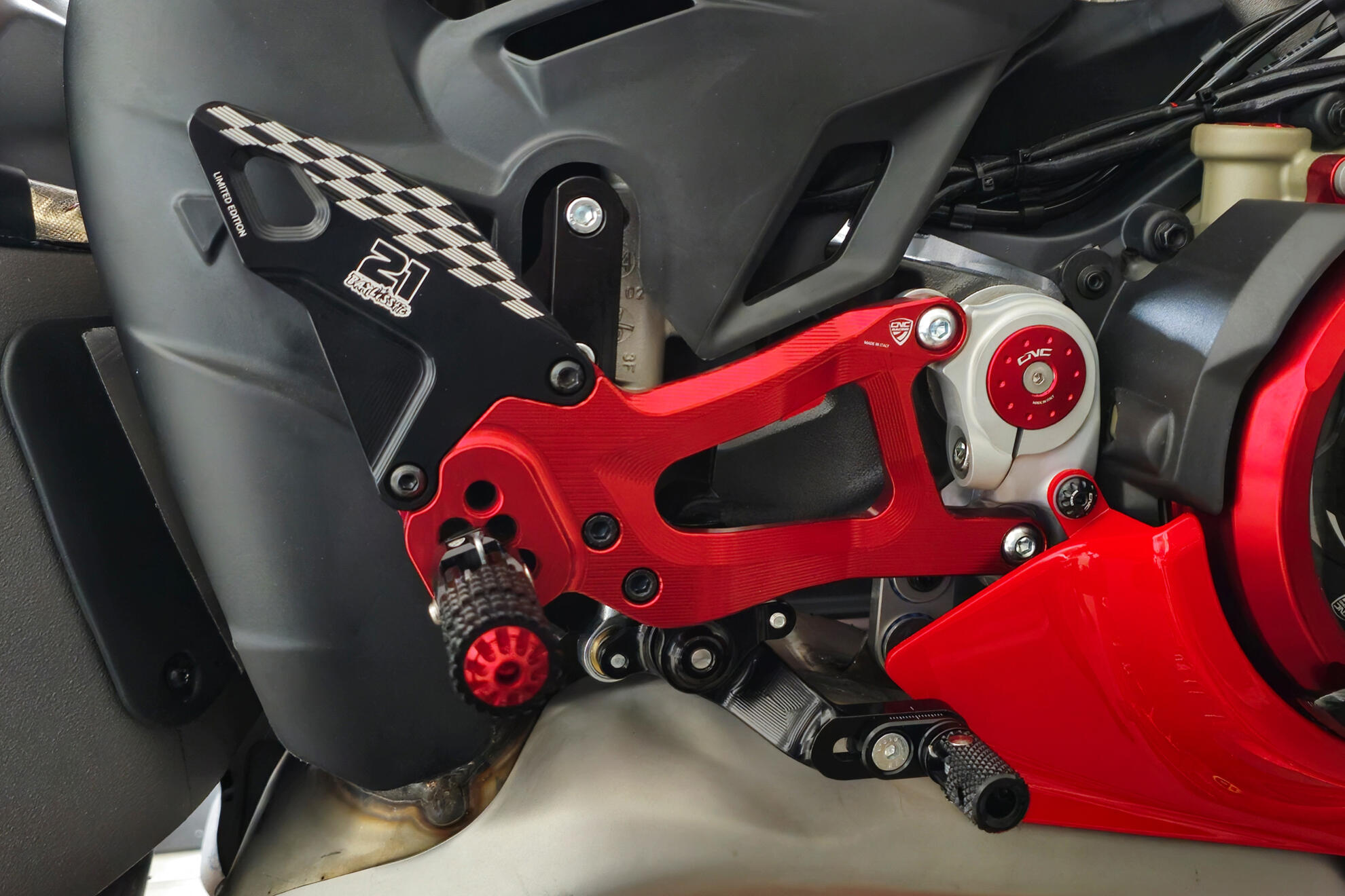 CNC Racing TROY BAYLISS LIMITED EDITION Adjustable Rearset for the